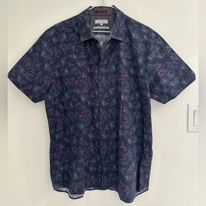 Ted Baker Black and Purple Patterned Shirt